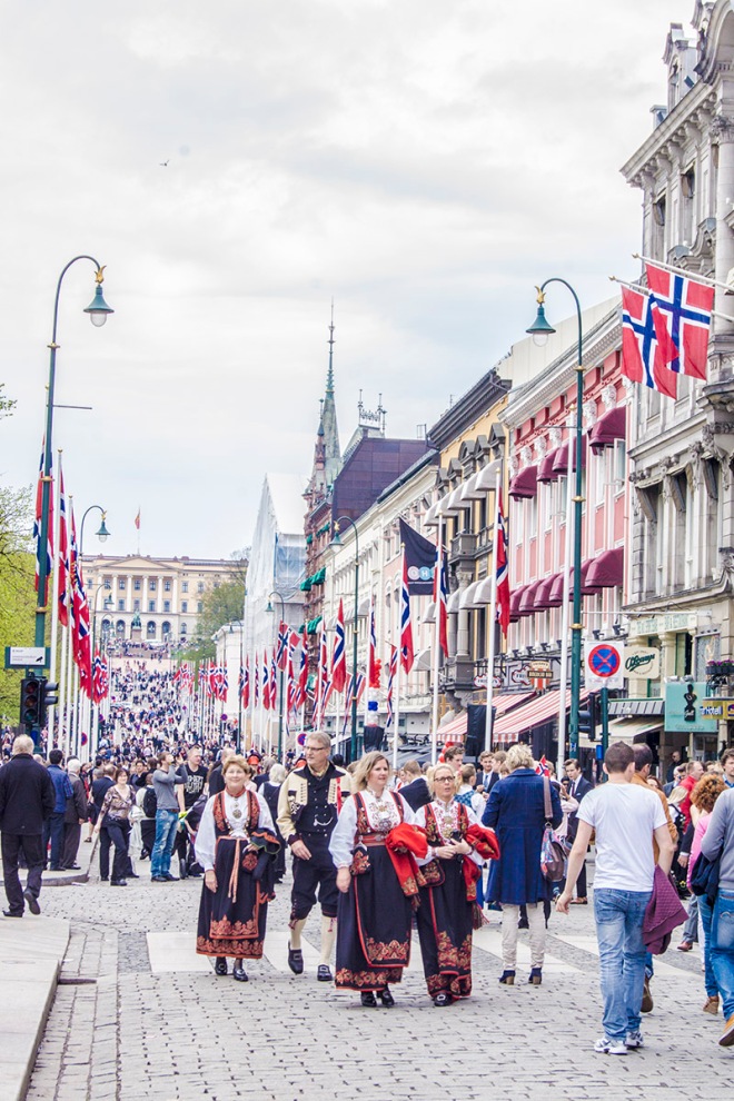 May 17th in Karl Johans gate - Oslo - Norwegian national day